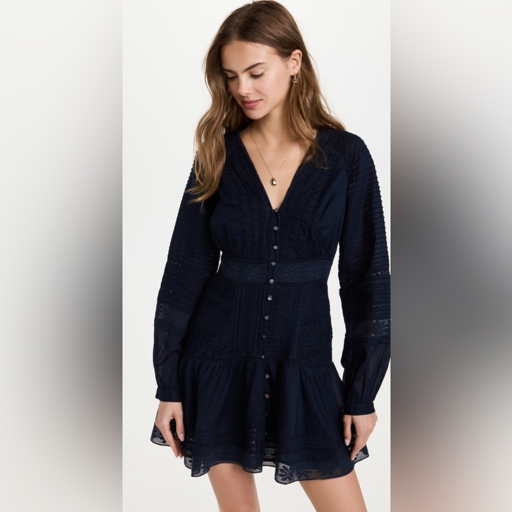 Veronica Beard Addilyn Bohemian Dress in Ink size 4 NWOT